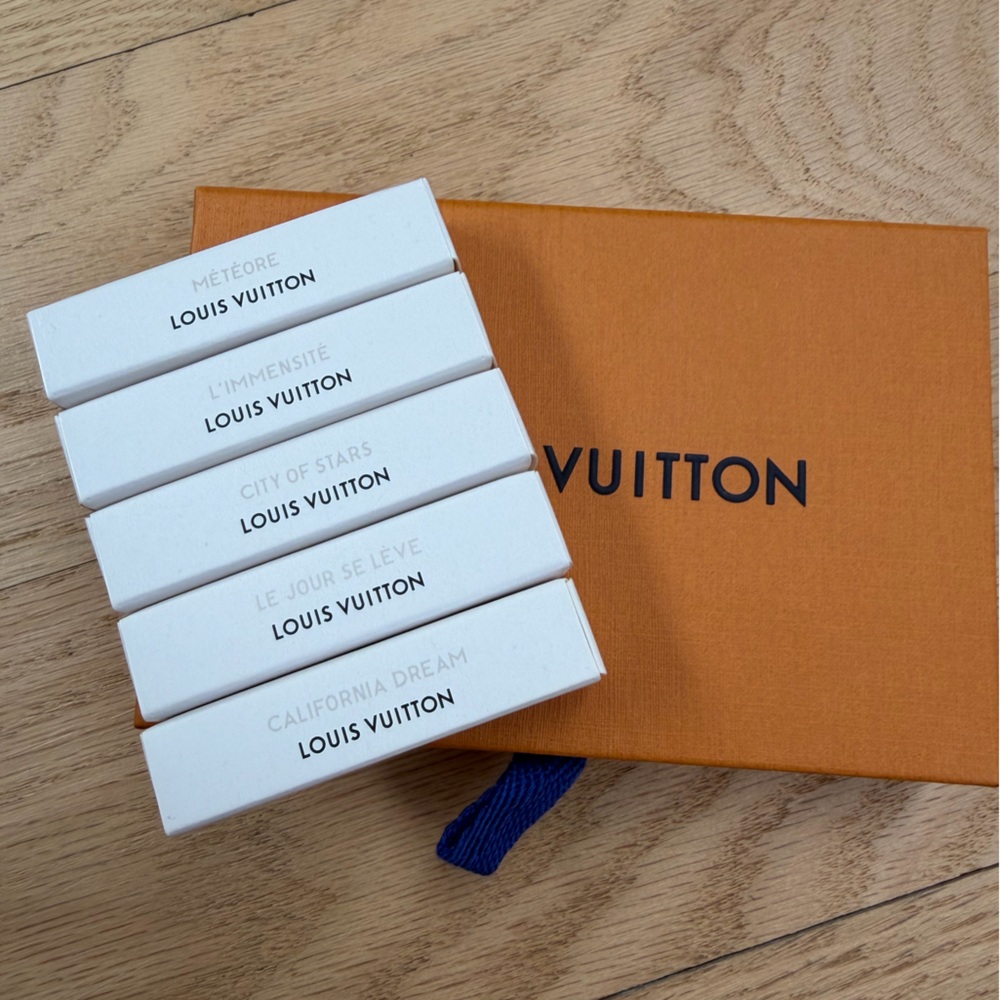 Louis Vuitton Fragrance Collection with White Boxes